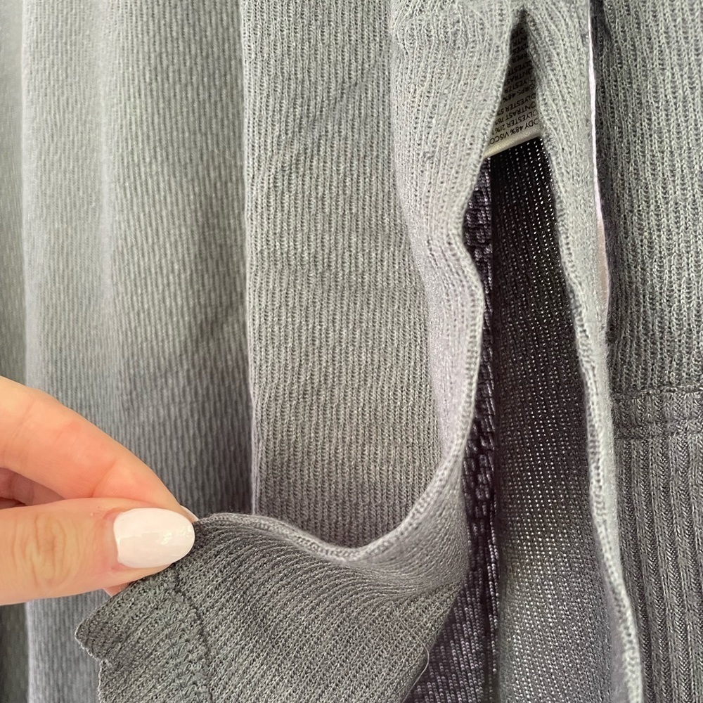 Free People Blue Grey Snowy Thermal, S - Picture 8 of 10